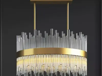Bond Street Round Chandelier 3D model