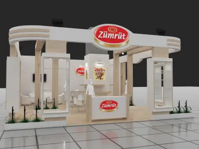 Exhibition Stand - ST0025 3D model