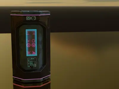 Futuristic Portable Mini Power Station 3D model