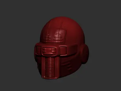 helmet high poly sculpt 3d printable ver 7 3D model 3D model