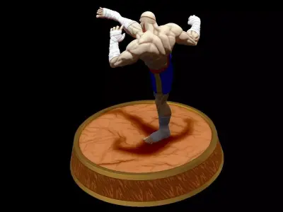 Sagat 3D print model