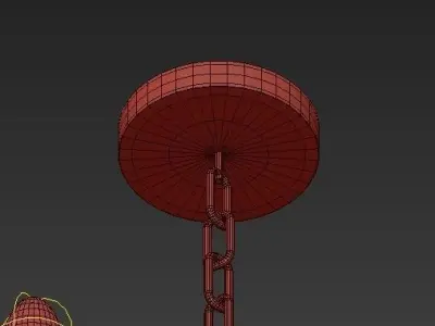 Mid Century Belgian Brass Chandelier By Boulanger 3D model