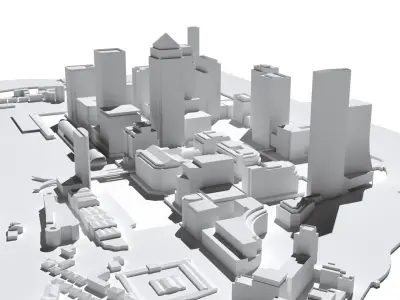 Canary Wharf London England 3D print model