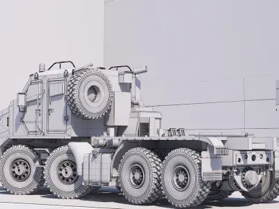 Custom vehicle made in 3d 3D model