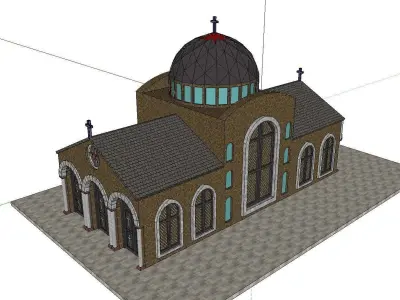 Architecture-Religion-God-Culture-Temple-081 church 3D model