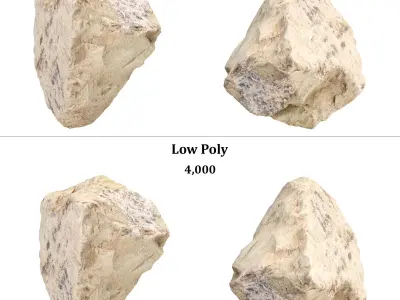 3D Scanned Rubble Debris Collection Vol 03 Low-poly 3D model