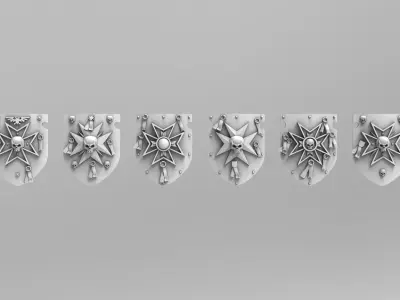 Templar Power Shields 3D print model