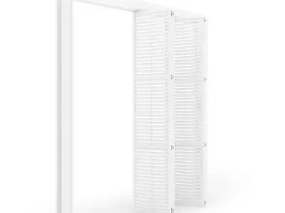 Interior folding shutter door  3D model