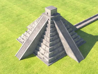 Chichen Itza Pyramid 3D model