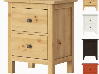 HEMNES 2-drawer chest 3D model