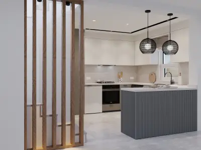 Mutfak sahnesi 3d max 2023 corona 12 render 3D model