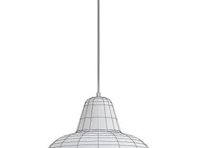 BRUNCH industrial pendant light with shade 3D model
