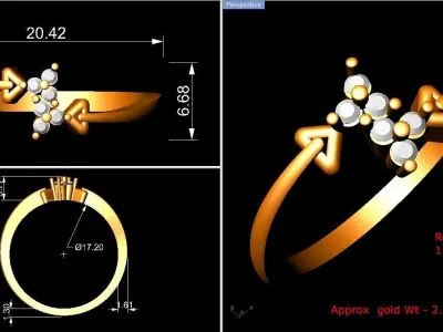 Ring - 1347 3D print model