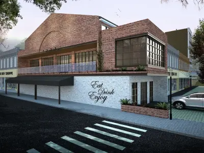 Industrial Restaurant 3D model