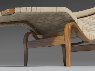 Bruno Mathsson Chaise Lounge mental ray 3D model