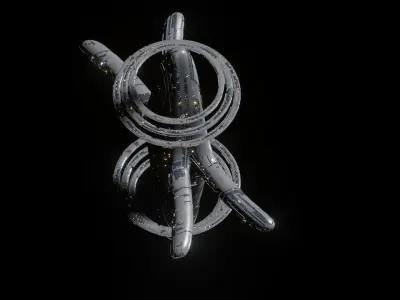 Alien Spacebase 3D model