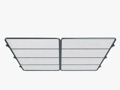 Industrial Gate Low-poly 3D model