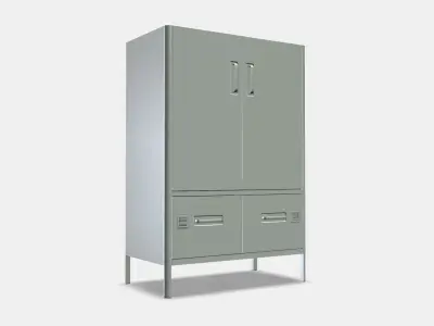 IDASEN Cabinet with doors and drawers Low-poly 3D model