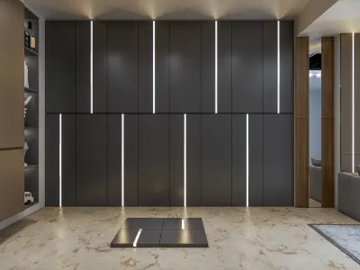 Wall decorative light 3d panel  Free 3D model