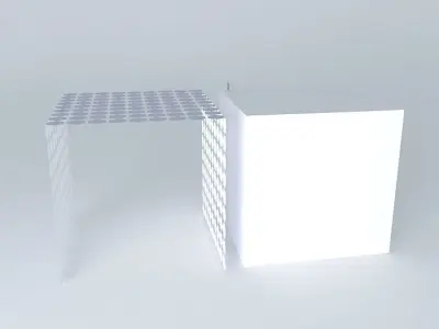 d cube with light Free 3D model