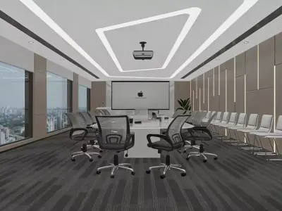Modern Conference Room 3D model