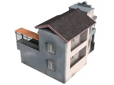 Indonesia Heritage House 5 Low-poly 3D model