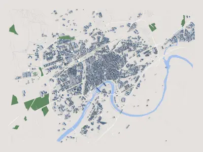 Cordoba City Spain 3D model purchase