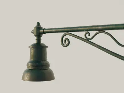 Street lamp medieval 3D model