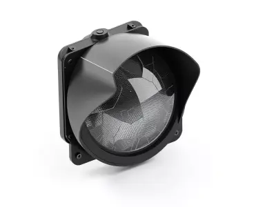 Urban Traffic Signal Light Module Low-poly 3D model