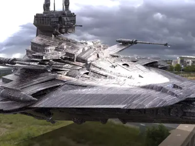 Stealth Assassin Cruise Ship 3D model