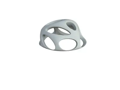 SciFi Cube Object No 48141 Low Poly Shape Low-poly 3D model