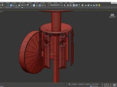 Crystal Sconce Low-poly 3D model
