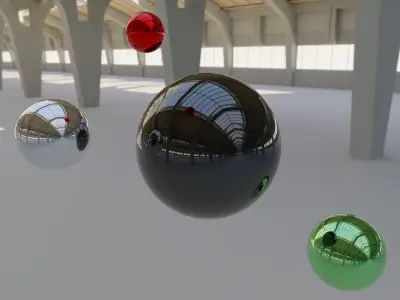 HDRI - Factory Hall Interior Texture