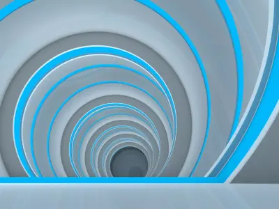 Modern Empty Tunnel 3D model