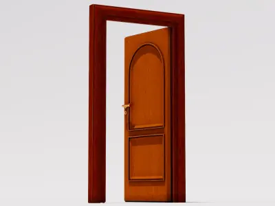 Room door Low-poly 3D model purchase