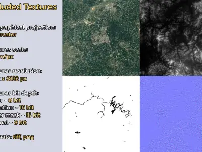 Daejeon South Korea City Landscape 3D Model 3D model