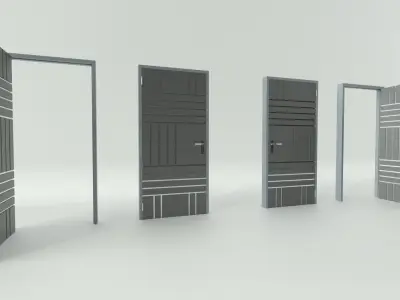 Door sets 18 3D model