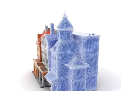 Victorian Architecture model pack Low-poly 3D model