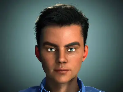 Asian Big Boy Rigged 3D Model 3D model