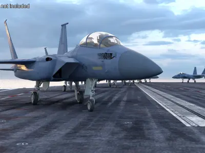  F-15SE Silent Eagle Fighter with Pilot 