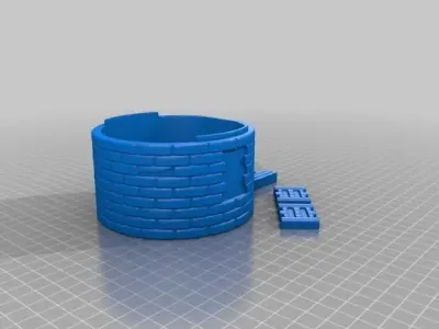 XIX ce Victorian age Tower-Terrain-Modelism Kit Multiparts  3D print model