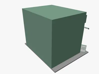 Cartoon Pharmacy Low-poly 3D model