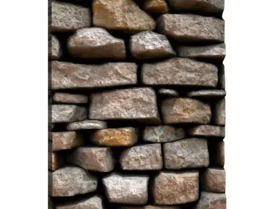 Moss Covered Cobblestone Facade 3D print model purchase