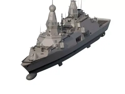 INDIAN NAVY MULTI ROLE DESTROYER 3D model