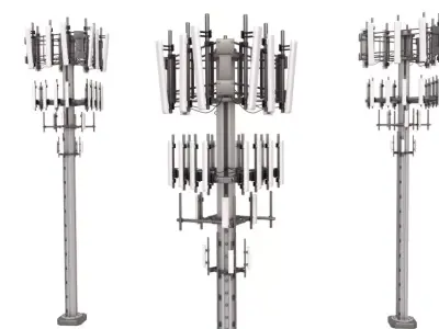 Cellular Towers Collection 3D model