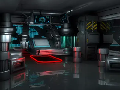 Sci Fi Room 3D model