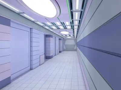 Sci Fi Corridor  3D model