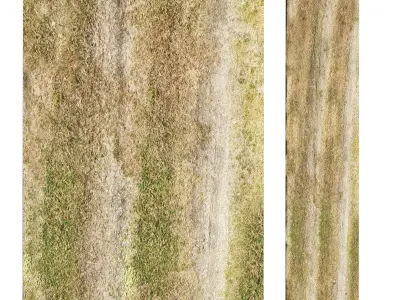 Dirt field road 3D model