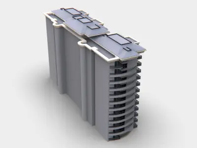 Apartment Buildings 3D model