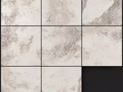 Yurtbay Seramik Bizantino Ivory 450x450 Set 2 3D model